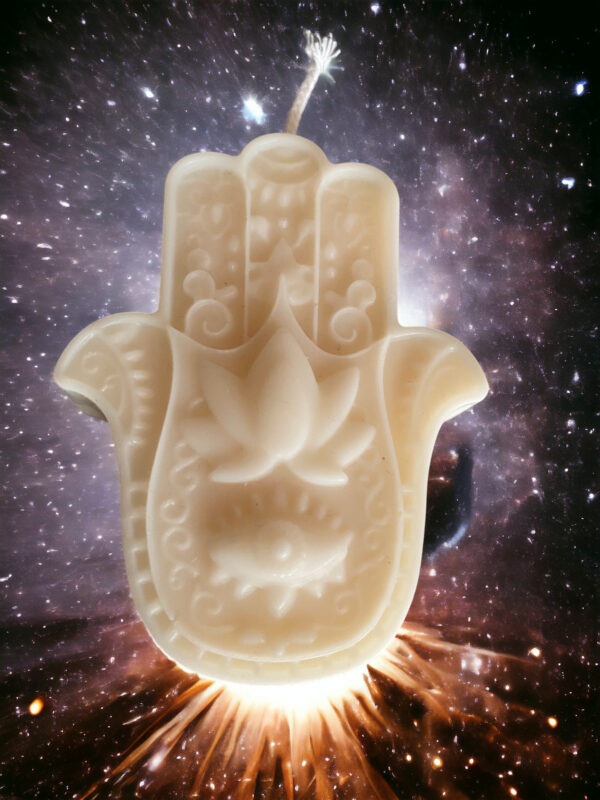 Hamsa keze gyertya
